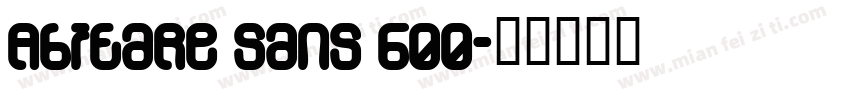 Abitare Sans 600字体转换